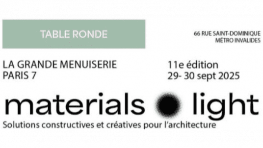 Table ronde "Premiers plans" à l'occasion de Materials & Light